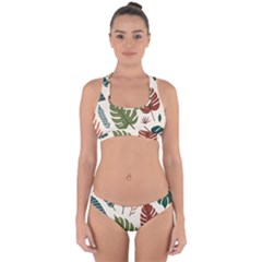 Leaves Autumn Cross Back Hipster Bikini Set from ArtsNow.com