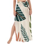 Leaves Autumn Maxi Chiffon Tie-Up Sarong