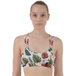 Leaves Autumn Line Them Up Sports Bra