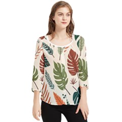 Chiffon Quarter Sleeve Blouse 