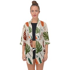 Open Front Chiffon Kimono 