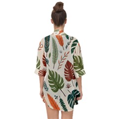 Open Front Chiffon Kimono 