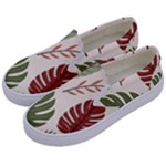 Leaves Autumn Kids  Canvas Slip Ons