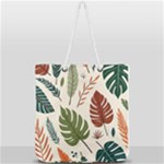 Leaves Autumn Full Print Rope Handle Tote (Large)