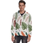 Leaves Autumn Men s High Neck Windbreaker