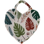 Leaves Autumn Giant Heart Shaped Tote