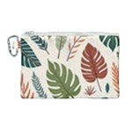 Leaves Autumn Canvas Cosmetic Bag (Large)