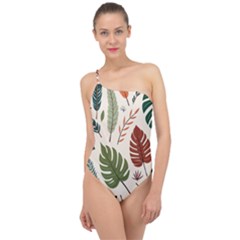 Classic One Shoulder Swimsuit 