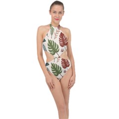 Halter Side Cut Swimsuit 