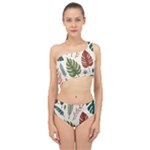 Leaves Autumn Spliced Up Two Piece Swimsuit