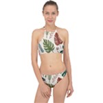 Leaves Autumn Halter Bikini Set