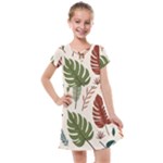 Leaves Autumn Kids  Cross Web Dress