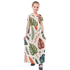 Kids  Short Sleeve Maxi Dress 