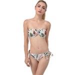 Leaves Autumn Twist Bandeau Bikini Set