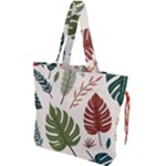 Leaves Autumn Drawstring Tote Bag