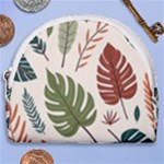 Leaves Autumn Horseshoe Style Canvas Pouch