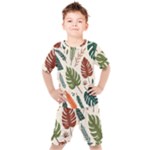 Leaves Autumn Kids  T-Shirt and Shorts Set