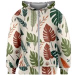 Leaves Autumn Kids  Zipper Hoodie Without Drawstring