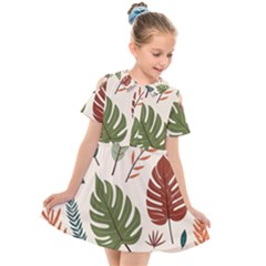 Kids  Short Sleeve Shirt Dress 