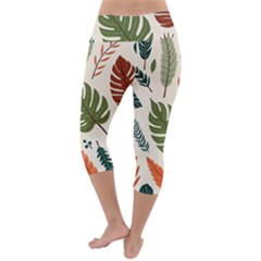 Lightweight Velour Capri Yoga Leggings 