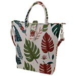 Leaves Autumn Buckle Top Tote Bag