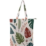 Leaves Autumn Double Zip Up Tote Bag