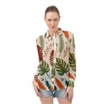 Leaves Autumn Long Sleeve Chiffon Shirt