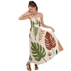 Backless Maxi Beach Dress 