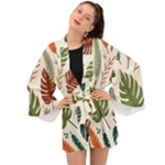 Leaves Autumn Long Sleeve Kimono