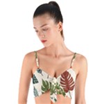 Leaves Autumn Woven Tie Front Bralet