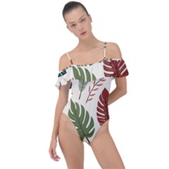 Frill Detail One Piece Swimsuit 