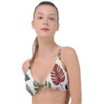 Leaves Autumn Knot Up Bikini Top