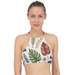 Leaves Autumn Halter Bikini Top