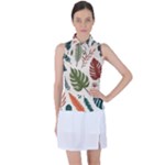 Leaves Autumn Women s Sleeveless Polo T-Shirt