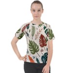 Leaves Autumn Women s Sport Raglan T-Shirt