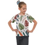 Leaves Autumn Kids  Mesh Piece T-Shirt