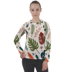 Leaves Autumn Women s Long Sleeve Raglan T