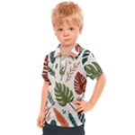 Leaves Autumn Kids  Polo T-Shirt