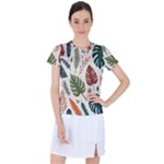 Leaves Autumn Women s Sports Top