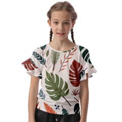 Kids  Cut Out Flutter Sleeves 