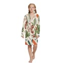 Kids  Long Sleeve Velvet Lounge Robe 