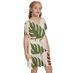 Kids  Short Sleeve Tiered Mini Dress 