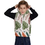 Leaves Autumn Kids  Stylish Hooded Puffer Vest