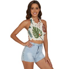 Backless Halter Cami Shirt 