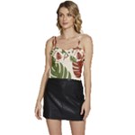 Leaves Autumn Flowy Camisole Tie Up Top