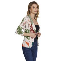 Women s One-Button 3/4 Sleeve Short Jacket 