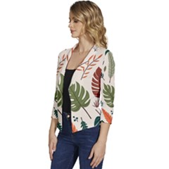 Women s Casual 3/4 Sleeve Spring Jacket 