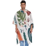 Leaves Autumn Men s Hooded Rain Ponchos