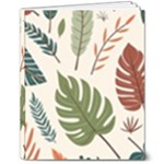 Leaves Autumn 8  x 10  Hardcover Notebook