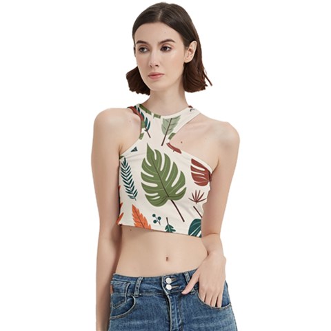 Leaves Autumn Cut Out Top from ArtsNow.com